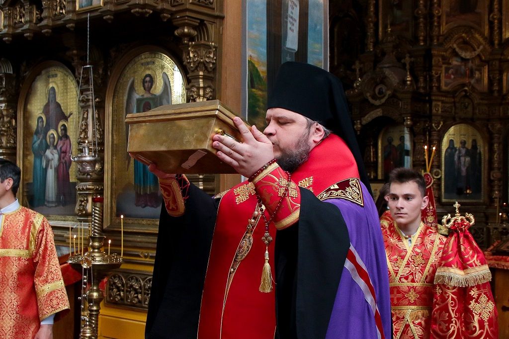 Встреча ковчега с частью мощей святителя Митрофана, первого епископа Воронежского