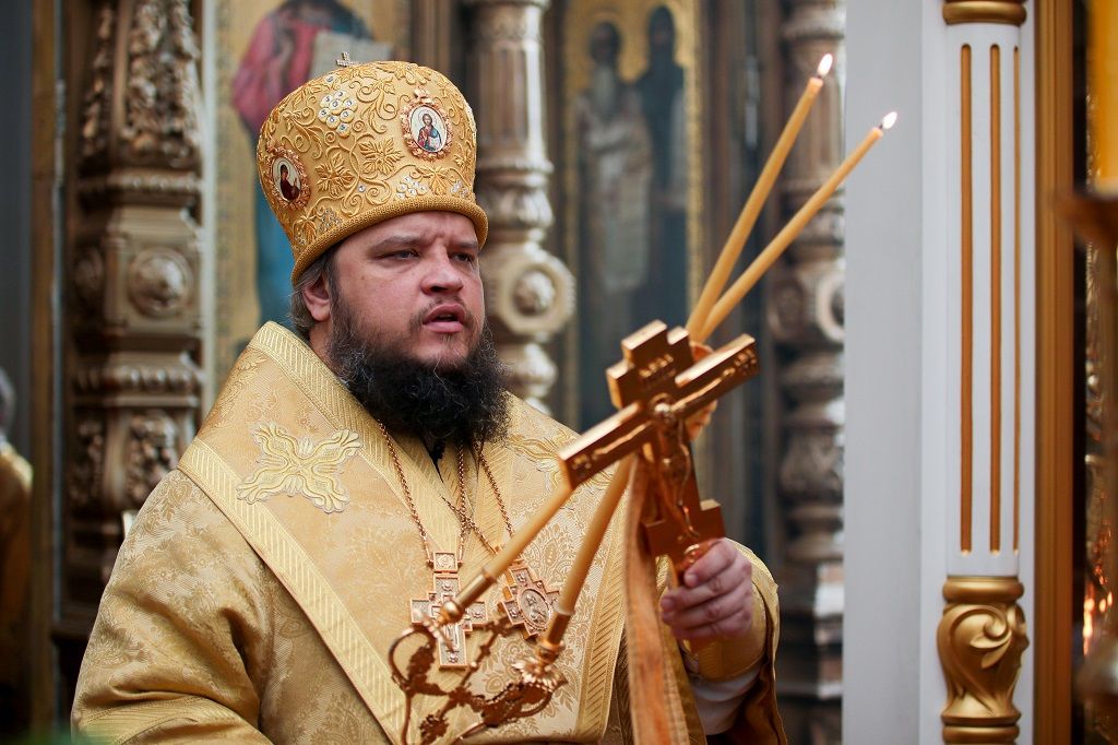 Богослужение в день празднования перенесения мощей святителя Феофана, Затворника Вышенского