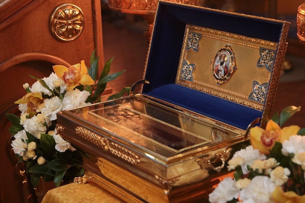 Встреча ковчега с частью мощей святителя Тихона, епископа Воронежского, Задонского чудотворца