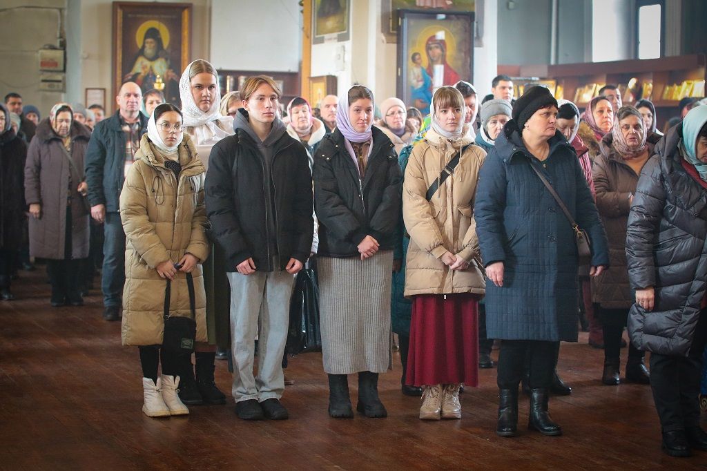 Божественная литургия в Знаменском кафедральном соборе г. Борисоглебска