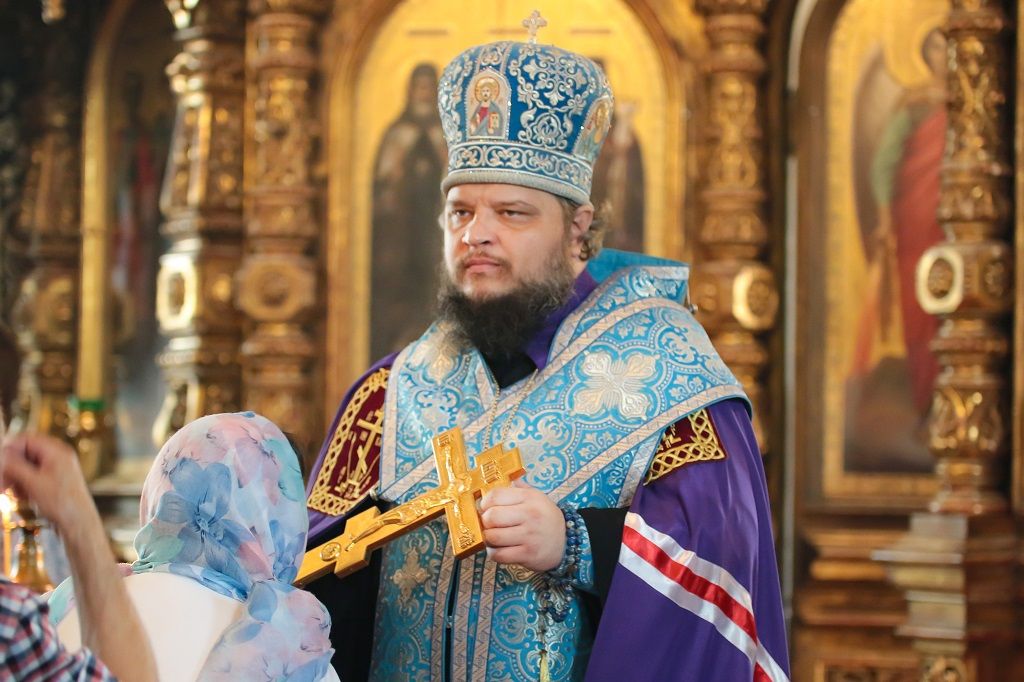 Акафистное пение в кафедральном соборе